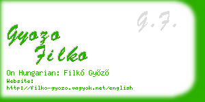 gyozo filko business card