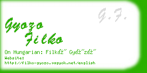 gyozo filko business card